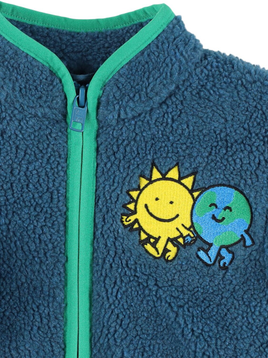 Stella McCartney Kids: Poly teddy jacket - ブルー - kids-girls_1 | Luisa Via Roma