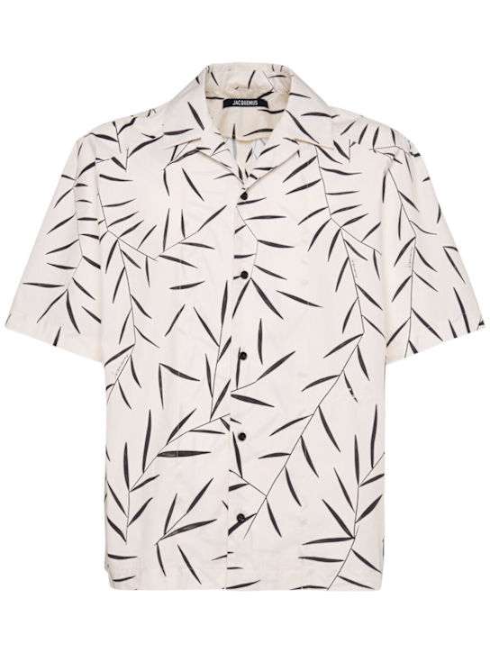 Jacquemus: La Chemise Fonccio cotton shirt - men_0 | Luisa Via Roma