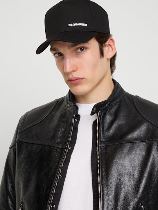 Dsquared2: Cotton logo baseball hat - men_1 | Luisa Via Roma