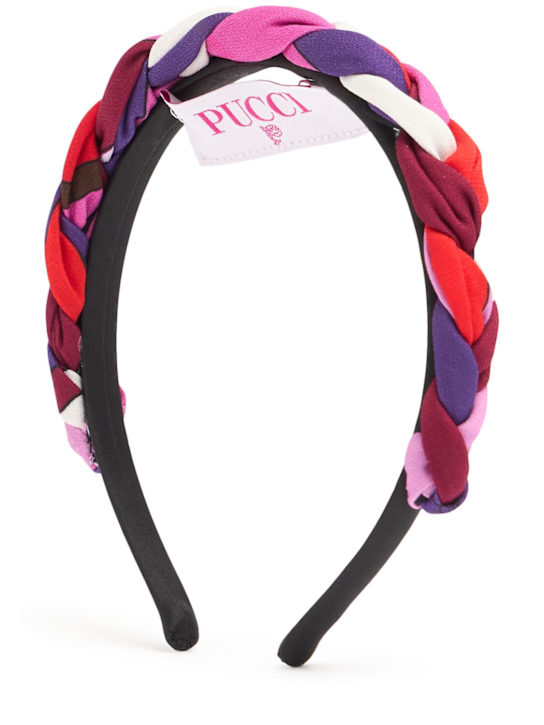 Pucci: Cerchietto in cady stretch stampato - Multicolore - kids-girls_0 | Luisa Via Roma