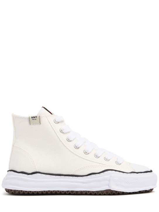 Mihara Yasuhiro: Peterson High OG sole canvas sneakers - White - women_0 | Luisa Via Roma
