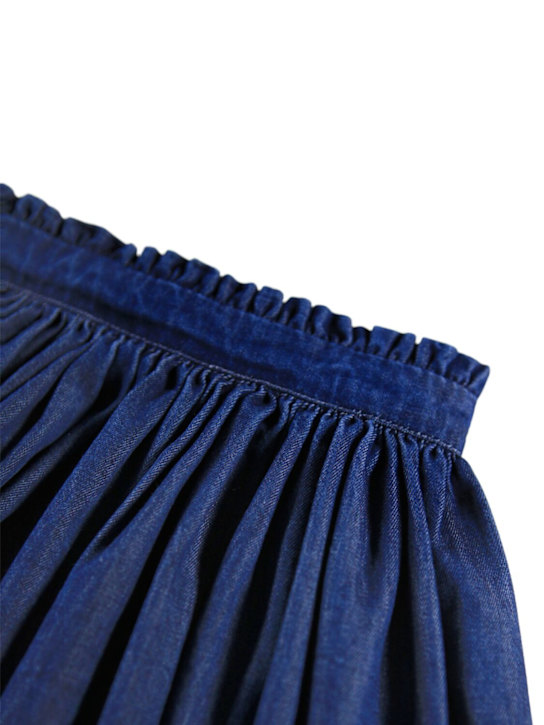 Molo: Organic cotton denim skirt - kids-girls_1 | Luisa Via Roma
