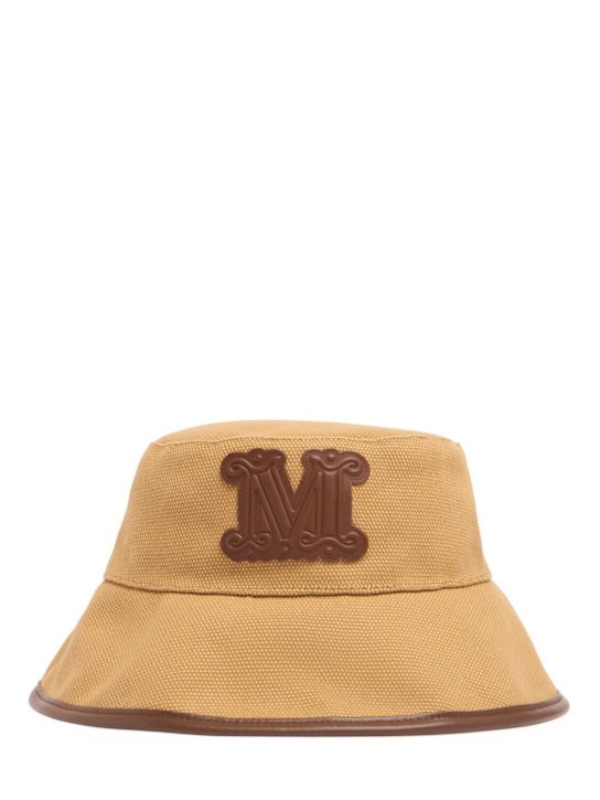 Max Mara: Esperia キャンバスバケットハット - women_0 | Luisa Via Roma