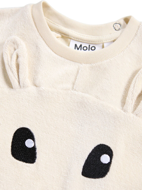Molo: Bunny organic cotton sweatshirt - ホワイト - kids-boys_1 | Luisa Via Roma