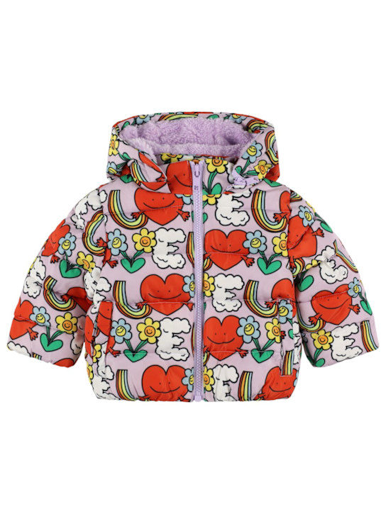 Stella McCartney Kids: Printed puffer jacket - ライラック - kids-girls_0 | Luisa Via Roma