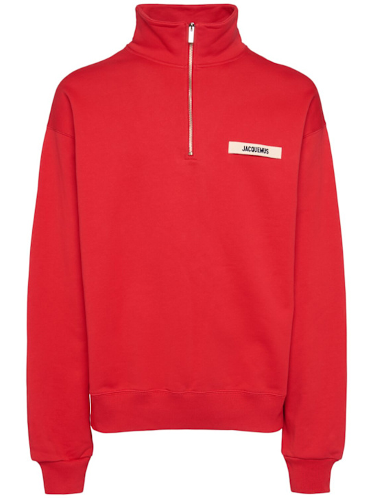 Jacquemus: Le Camionneur Gros Grain sweatshirt - men_0 | Luisa Via Roma