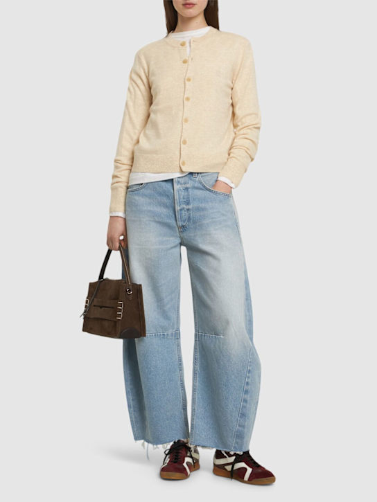 Acne Studios: Keny Yak wool knit cardigan - women_1 | Luisa Via Roma