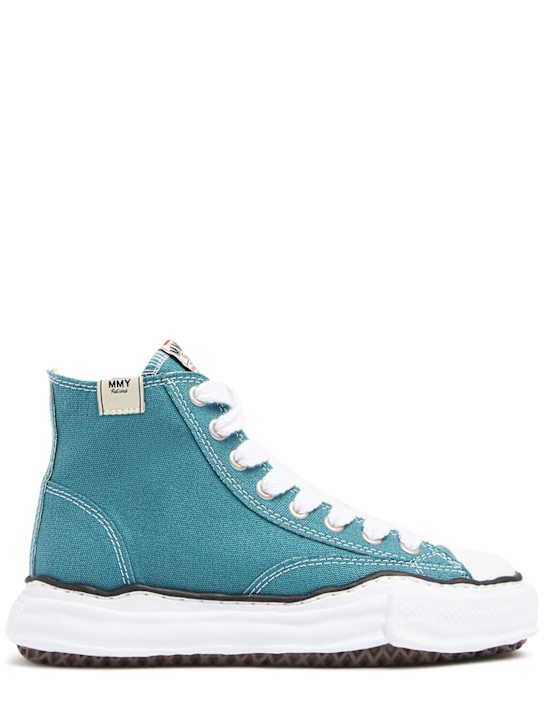 Mihara Yasuhiro: Sneakers Peterson High OG Sole in tela - Blu - women_0 | Luisa Via Roma