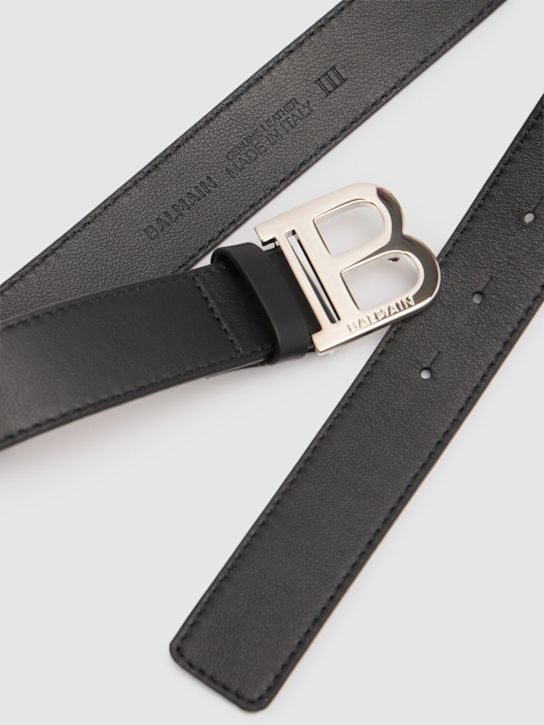 Balmain: Leather belt - kids-boys_1 | Luisa Via Roma