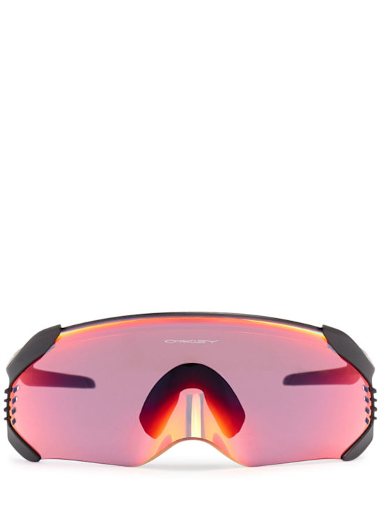 Oakley: Velo Kato sunglasses - Matte Black/Red - men_0 | Luisa Via Roma