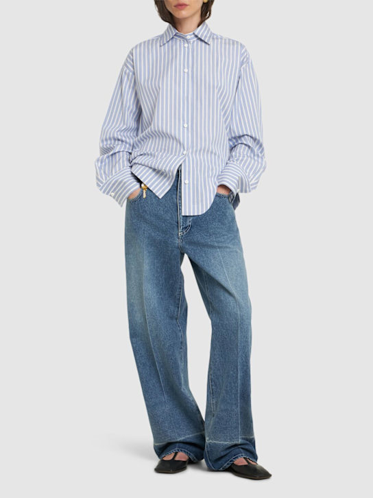 Carven: High rise boyfriend jeans - Blue - women_1 | Luisa Via Roma
