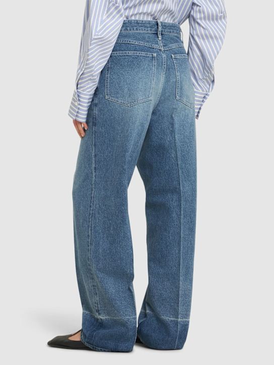 Carven: High rise boyfriend jeans - Blue - women_2 | Luisa Via Roma