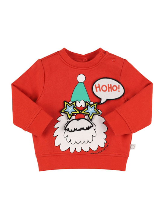 Stella McCartney Kids: Printed cotton sweatshirt - kids-girls_0 | Luisa Via Roma