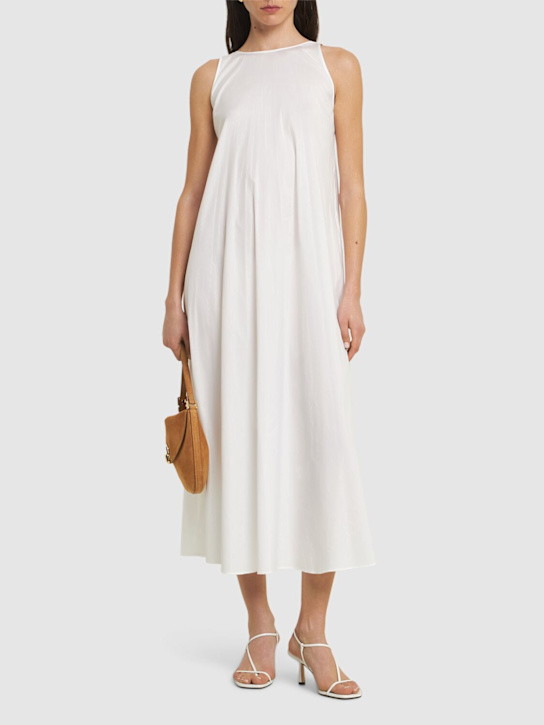 Romea cotton blend poplin midi dress - Thumbnail 2