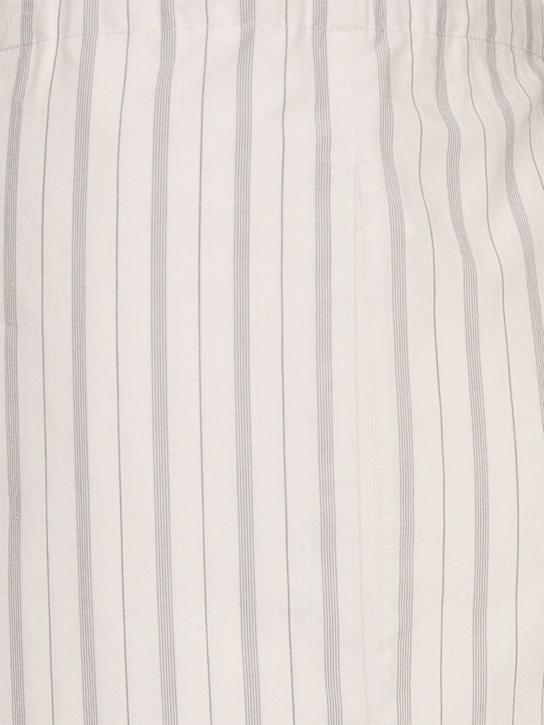 The Row: Hypnosta cotton pants - White/Grey - women_4 | Luisa Via Roma