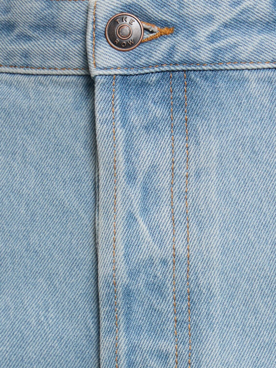 The Row: Morton cotton denim jeans - Light Blue - men_2 | Luisa Via Roma