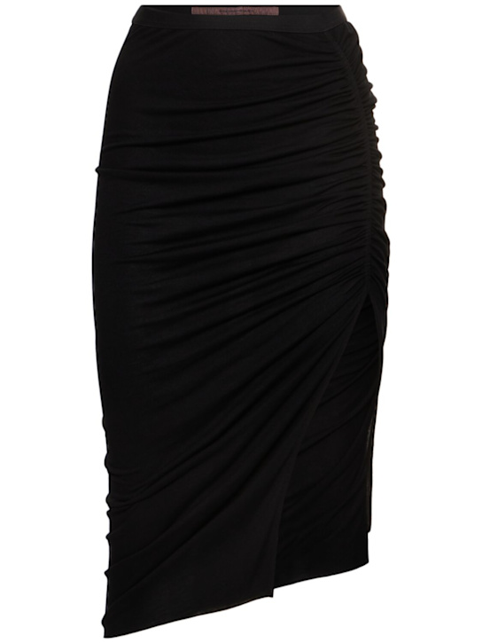 Svita draped jersey midi skirt - Thumbnail 1