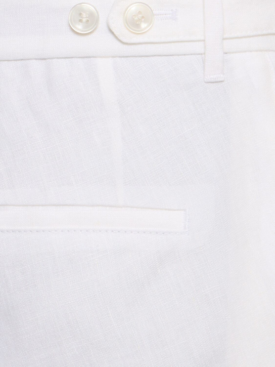 Boss: Genius linen pants - White - men_4 | Luisa Via Roma