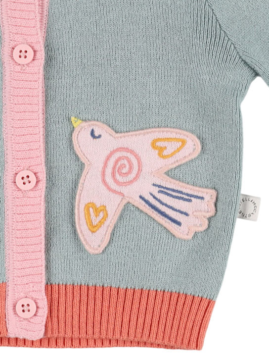 Stella McCartney Kids: Cotton & wool knit cardigan - kids-girls_1 | Luisa Via Roma