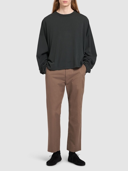 The Row: T-Shirt aus Baumwolljersey „Haru“ - Schwarz Verblas - men_1 | Luisa Via Roma