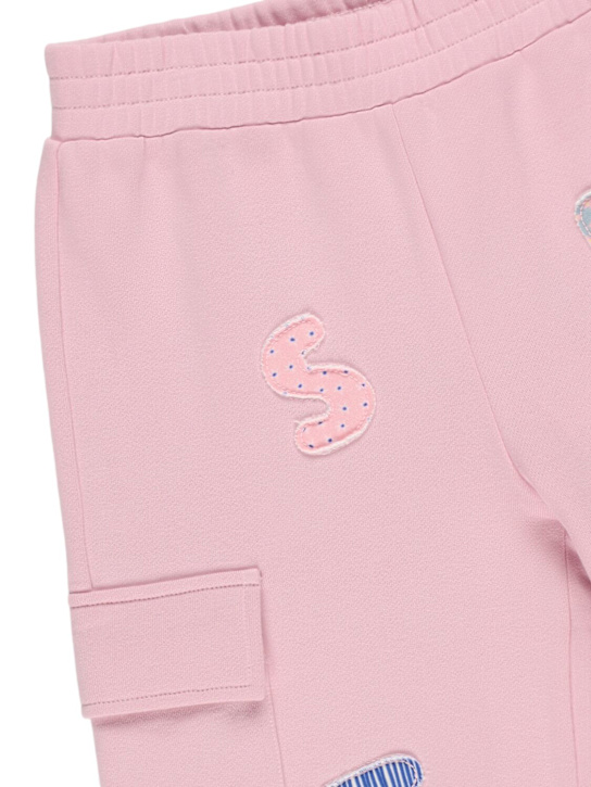 Stella McCartney Kids: Cotton cargo sweatpants w/patches - kids-girls_1 | Luisa Via Roma