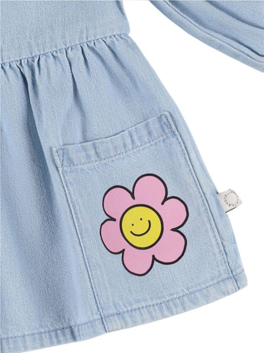 Stella McCartney Kids: Light cotton denim dress - ブルー - kids-girls_1 | Luisa Via Roma