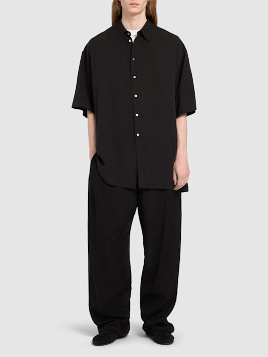 The Row: Xon cotton & silk drawstring pants - men_1 | Luisa Via Roma