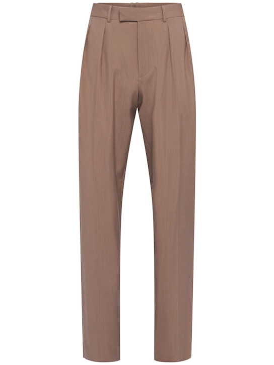 The Row: Hose aus Wolle „Mikeno“ - Graubraun - men_0 | Luisa Via Roma