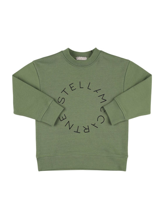 Stella McCartney Kids: Printed cotton sweatshirt - kids-boys_0 | Luisa Via Roma