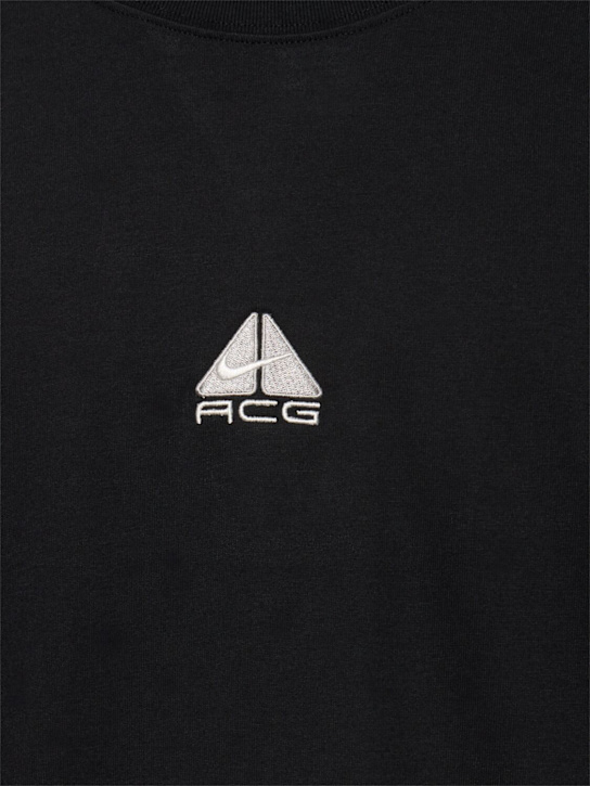 Nike: ACG short sleeve t-shirt - Black/Lt Smoke - men_2 | Luisa Via Roma