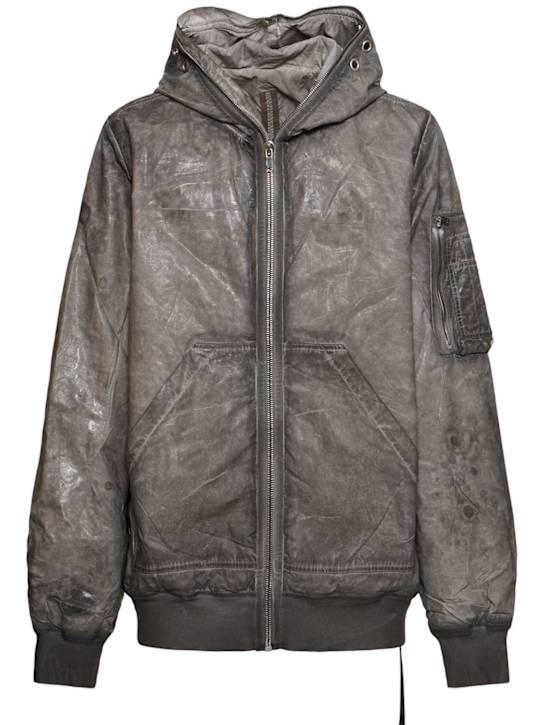 Rick Owens DRKSHDW: Gimp flight bomber jacket - men_0 | Luisa Via Roma