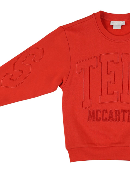 Stella McCartney Kids: Embroidered cotton sweatshirt - kids-girls_1 | Luisa Via Roma
