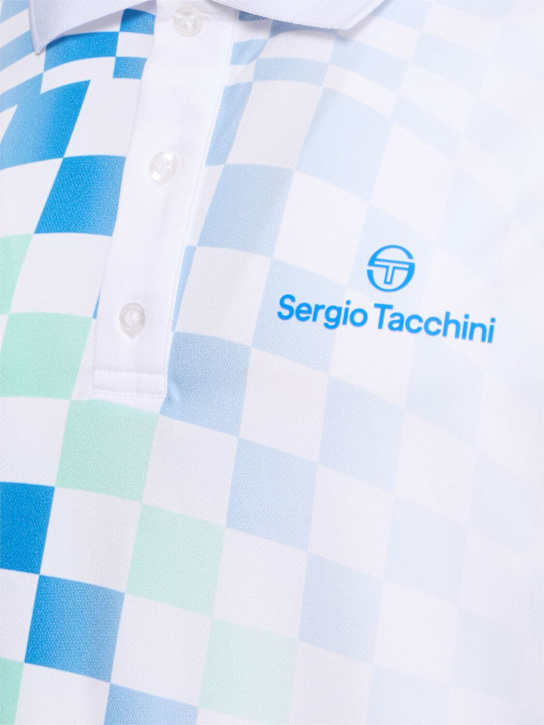 Sergio Tacchini: Luca piqué polo - Brilliant White - men_4 | Luisa Via Roma