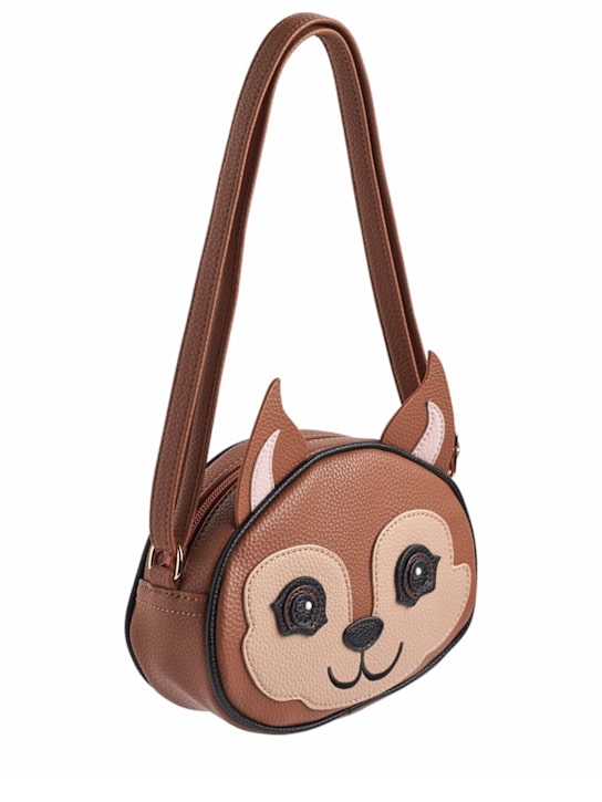 Molo: Squirrel shoulder bag - ブラウン - kids-girls_0 | Luisa Via Roma