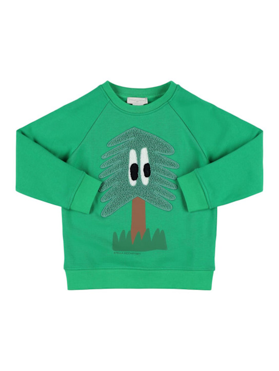 Stella McCartney Kids: Printed cotton sweatshirt - kids-boys_0 | Luisa Via Roma