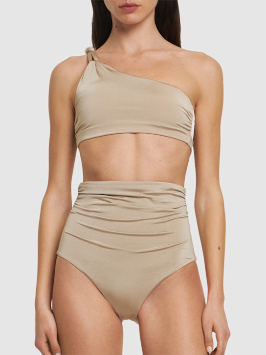 Max Mara: Salli high rise bikini bottoms - women_1 | Luisa Via Roma