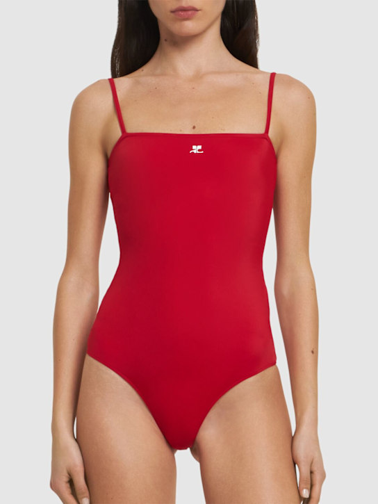 Courrèges: AC tech crepe swimsuit - women_1 | Luisa Via Roma