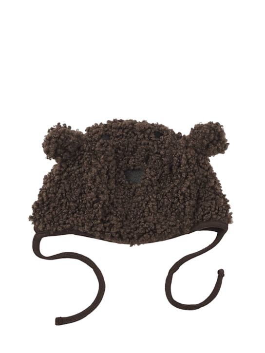 Molo: Teddymütze aus Poly mit Ohrenbesatz - Braun - kids-boys_0 | Luisa Via Roma