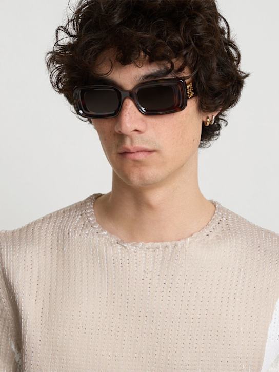 Loewe: Anagram squared acetate sunglasses - Havana/Brown - men_2 | Luisa Via Roma