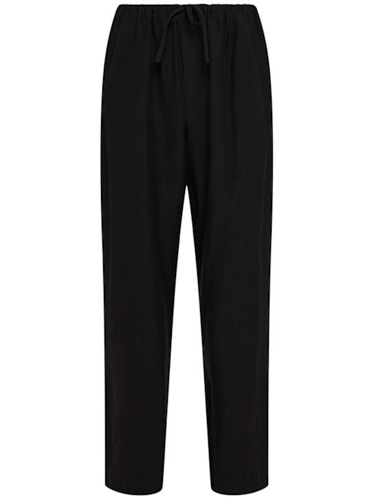 The Row: Xon cotton & silk drawstring pants - men_0 | Luisa Via Roma