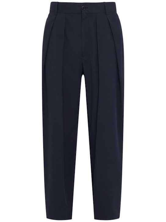 The Row: Dyon cotton pants - Navy - men_0 | Luisa Via Roma