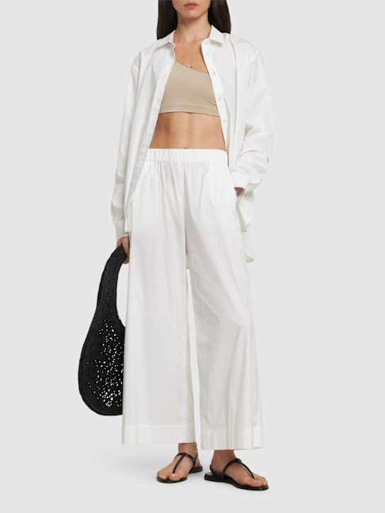 Rio cotton blend poplin pants - Thumbnail 2