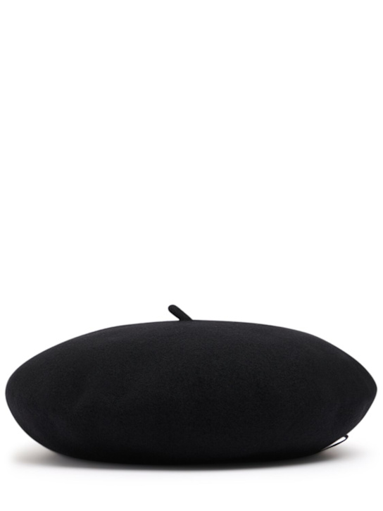 Borsalino: Berretto in feltro di lana - Nero - women_0 | Luisa Via Roma