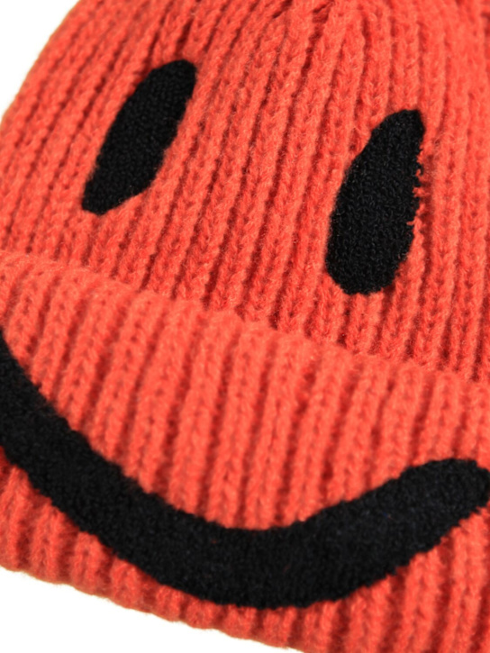 Molo: Smiley聚酯针织便帽 - 红色 - kids-boys_1 | Luisa Via Roma
