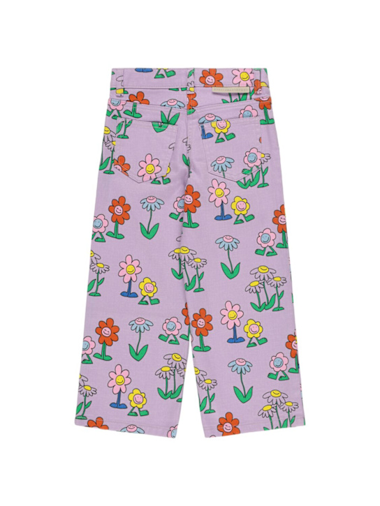 Stella McCartney Kids: Printed cotton gabardine pants - ライラック - kids-girls_1 | Luisa Via Roma