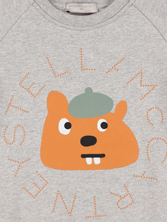Stella McCartney Kids: Printed cotton sweatshirt - kids-girls_1 | Luisa Via Roma