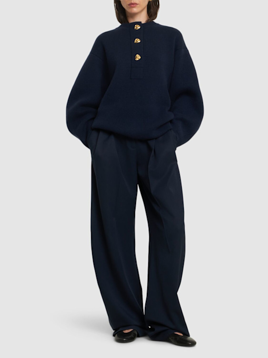 Carven: Cashmere sweater w/ buttons - women_1 | Luisa Via Roma