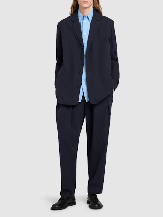 The Row: Dyon cotton pants - Navy - men_1 | Luisa Via Roma