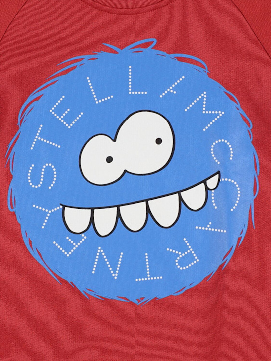 Stella McCartney Kids: 프린트 코튼 스웻셔츠 - kids-boys_1 | Luisa Via Roma