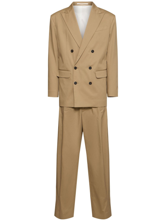 Dsquared2: Zoot double breast suit - Beige - men_0 | Luisa Via Roma